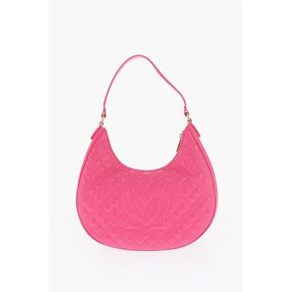 Moschino LOVE Quilted Faux Leather Hobo Women's Bag - Picture 2 of 4